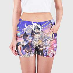 Шорты женские Genshin Impact - Арка Инадзумы, цвет: 3D-принт — фото 2