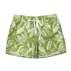 Женские шорты Зелёные Тропики Лета