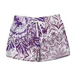 Женские шорты Фиолетовые мандалы