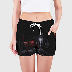 Шорты женские Тоннель метро, цвет: 3D-принт — фото 2