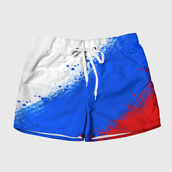 Женские шорты Флаг России - триколор