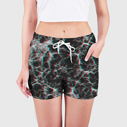 Шорты женские Сеть нейронов, цвет: 3D-принт — фото 2
