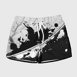 Шорты женские Инь янь краски, цвет: 3D-принт