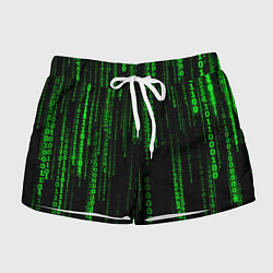 Шорты женские Двоичная система исчисления, цвет: 3D-принт