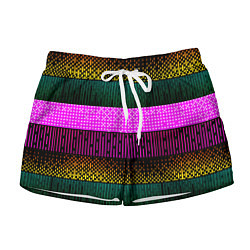 Шорты женские Patterned stripes, цвет: 3D-принт