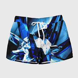 Шорты женские Crystal blue form, цвет: 3D-принт