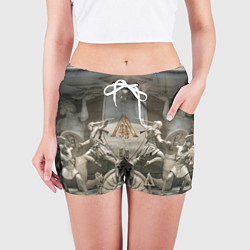 Шорты женские Знаки братства ассасинов, цвет: 3D-принт — фото 2