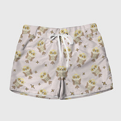 Женские шорты Сова и знак плюс