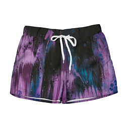 Женские шорты Фиолетовые абстрактные тени