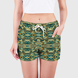 Шорты женские Мозаика из самоцветов, цвет: 3D-принт — фото 2