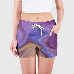 Шорты женские Violet fantasy, цвет: 3D-принт — фото 2