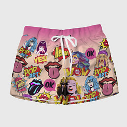 Шорты женские Ностальгия, цвет: 3D-принт