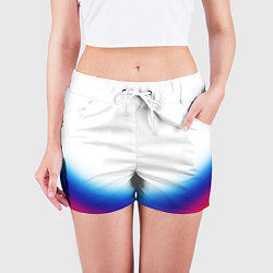 Шорты женские Флаг России градиент, цвет: 3D-принт — фото 2