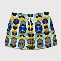 Шорты женские Vanguard geometric pattern - neural network, цвет: 3D-принт