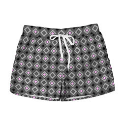 Женские шорты Серо - розовый геометрический узор