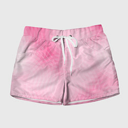 Шорты женские Абстракция с розовыми кругами, цвет: 3D-принт