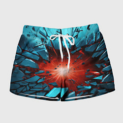 Женские шорты Взрыв бирюзовых камней