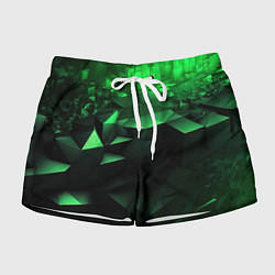 Женские шорты Видение зеленого в абстракции