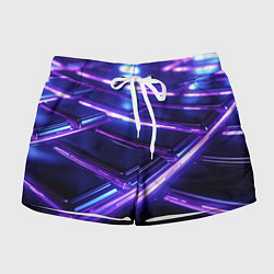 Женские шорты Фиолетовые неоновые плиты