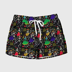 Женские шорты Dia de los muertos