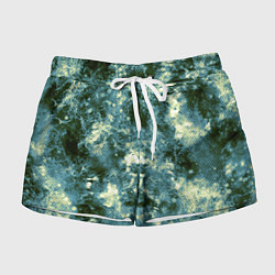 Женские шорты Абстракция - ocean in grunge style