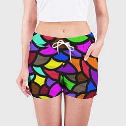 Шорты женские Яркие краски жизни, цвет: 3D-принт — фото 2