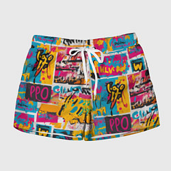 Женские шорты В стиле поп арт