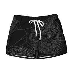 Шорты женские Spider паутина, цвет: 3D-принт