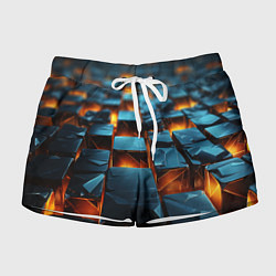 Женские шорты Темные плитки в лаве