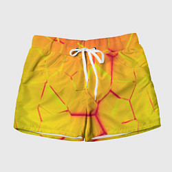 Женские шорты Плиты желтые броня