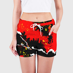 Шорты женские Abstractionism pattern, цвет: 3D-принт — фото 2