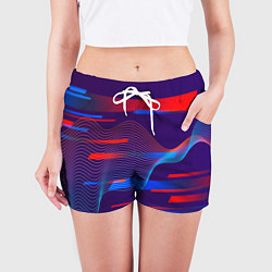 Шорты женские Abstraction colored, цвет: 3D-принт — фото 2