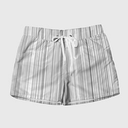 Женские шорты Полосатая рябь белый
