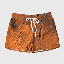 Шорты женские Каналы на Марсе - star dust, цвет: 3D-принт