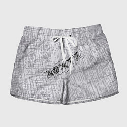 Шорты женские Равнодушие на сером фоне, цвет: 3D-принт