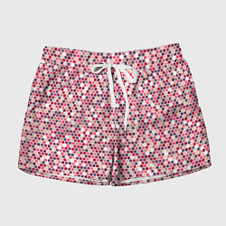 Женские шорты Паттерн соты розовый