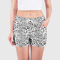 Шорты женские Абстрактный узор из звезд, цвет: 3D-принт — фото 2