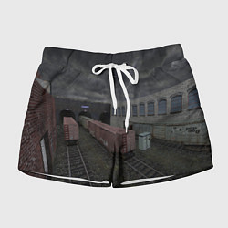 Шорты женские Counter Strike 1 6 de train, цвет: 3D-принт