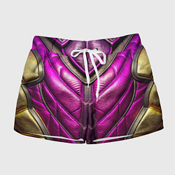 Женские шорты Текстурная кожа в космическом стиле