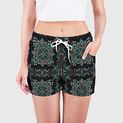 Шорты женские Орнамент пейсли, цвет: 3D-принт — фото 2