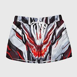 Женские шорты Абстрактный красный кибер демон