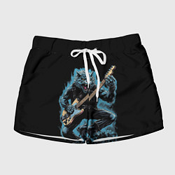 Шорты женские Оборотень гитарист, цвет: 3D-принт