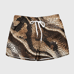 Шорты женские Красивая змеиная кожа, цвет: 3D-принт