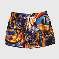 Женские шорты Жидкие краски фрактал