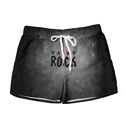 Шорты женские Hard rock on dark grey, цвет: 3D-принт