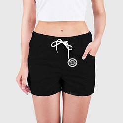 Шорты женские Chrysler logo white, цвет: 3D-принт — фото 2