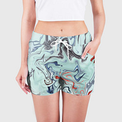 Шорты женские Crazy waves, цвет: 3D-принт — фото 2