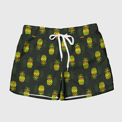 Женские шорты Ананасовый паттерн