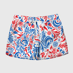 Шорты женские Славяно - русский стиль, цвет: 3D-принт