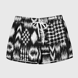 Женские шорты Штриховка - геометрическая абстракция